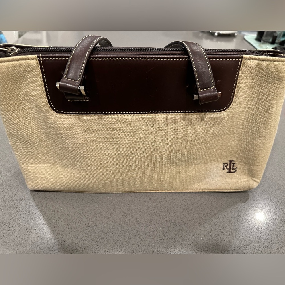 Lauren Ralph Lauren Canvas Shoulder Bag